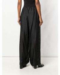 Черные широкие брюки от Masnada