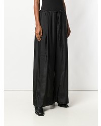Черные широкие брюки от Masnada