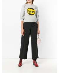 Черные широкие брюки от RED Valentino