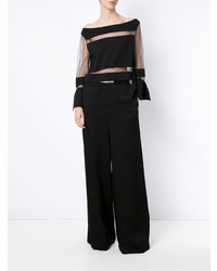 Черные широкие брюки от Gloria Coelho