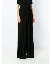 Черные широкие брюки от Andrea Marques