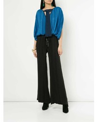 Черные широкие брюки от Zeus+Dione