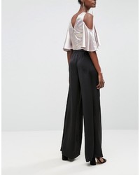 Черные широкие брюки от Asos