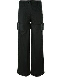 Черные широкие брюки от Sacai