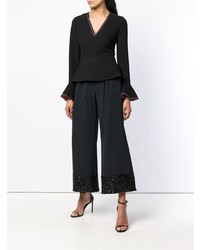 Черные широкие брюки от Gianluca Capannolo