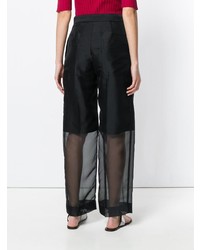 Черные широкие брюки от Y's