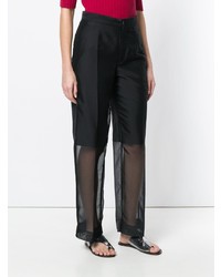 Черные широкие брюки от Y's