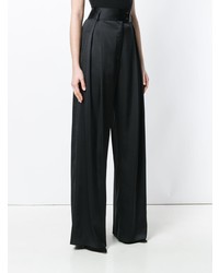 Черные широкие брюки от Styland