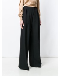 Черные широкие брюки от Styland