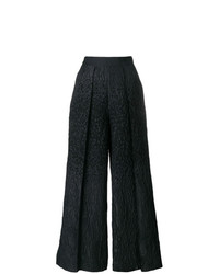 Черные широкие брюки от Talbot Runhof