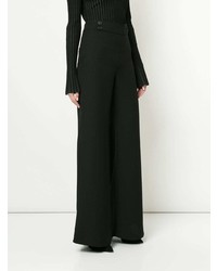 Черные широкие брюки от Veronica Beard