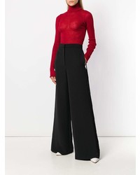 Черные широкие брюки от MM6 MAISON MARGIELA