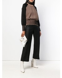 Черные широкие брюки от Incotex