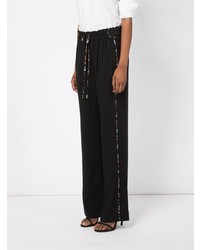 Черные широкие брюки от Peter Pilotto