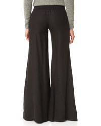 Черные широкие брюки от Enza Costa