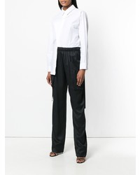 Черные широкие брюки от Cédric Charlier