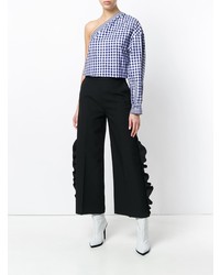 Черные широкие брюки от MSGM