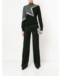 Черные широкие брюки от Mugler