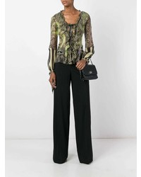 Черные широкие брюки от Etro