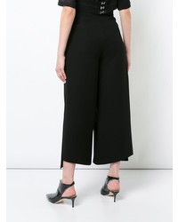 Черные широкие брюки от Yigal Azrouel