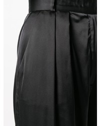 Черные широкие брюки от Styland