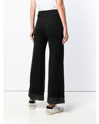 Черные широкие брюки от Patrizia Pepe