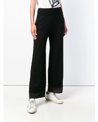Черные широкие брюки от Patrizia Pepe