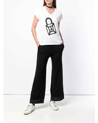 Черные широкие брюки от Patrizia Pepe