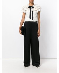 Черные широкие брюки от Lanvin