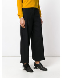 Черные широкие брюки от Mantu