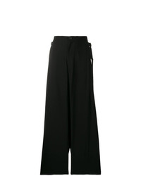Черные широкие брюки от Yohji Yamamoto