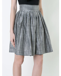 Женские черные шорты-бермуды в мелкую клетку от Bambah