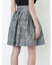 Женские черные шорты-бермуды в мелкую клетку от Bambah