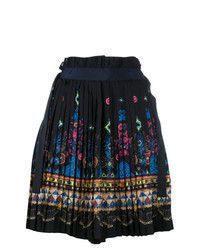 Черные шорты-бермуды с принтом