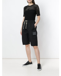 Женские черные шорты-бермуды от Rick Owens DRKSHDW