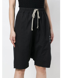 Женские черные шорты-бермуды от Rick Owens DRKSHDW