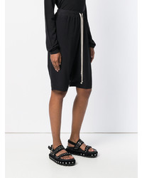 Женские черные шорты-бермуды от Rick Owens