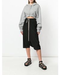 Женские черные шорты-бермуды от Rick Owens