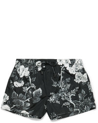 Черные шорты для плавания с принтом от Dolce & Gabbana