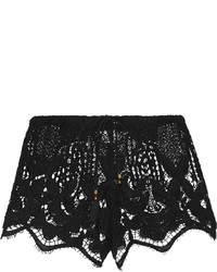 Женские черные шорты крючком от Miguelina