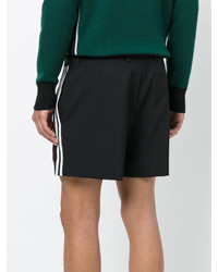 Мужские черные шорты с вышивкой от Gucci