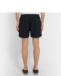 Мужские черные шорты с вышивкой от Tomas Maier
