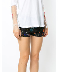 Женские черные шорты с украшением от Andrea Bogosian