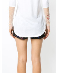 Женские черные шорты с украшением от Andrea Bogosian