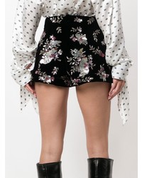 Женские черные шорты с украшением от Saint Laurent