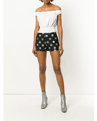 Женские черные шорты с украшением от Christian Pellizzari