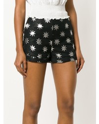 Женские черные шорты с украшением от Christian Pellizzari