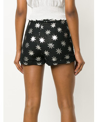 Женские черные шорты с украшением от Christian Pellizzari