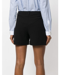 Женские черные шорты с цветочным принтом от Markus Lupfer