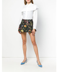 Женские черные шорты с цветочным принтом от RED Valentino